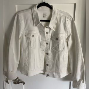 J.Crew White Denim Jacket